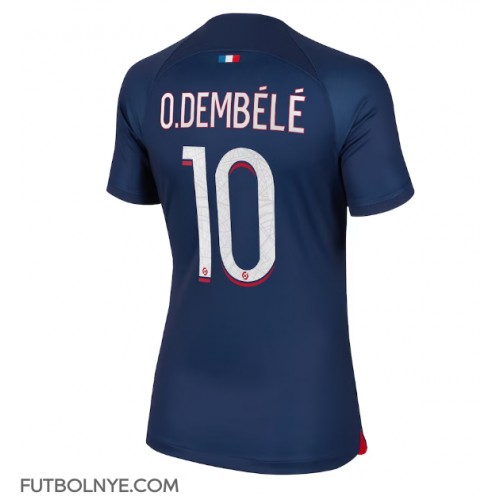 Camiseta Paris Saint-Germain Ousmane Dembele #10 Primera Equipación para mujer 2023-24 manga corta